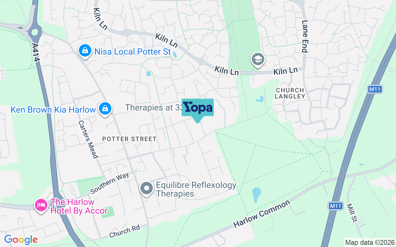 Map showing the location of CM17 9DQ