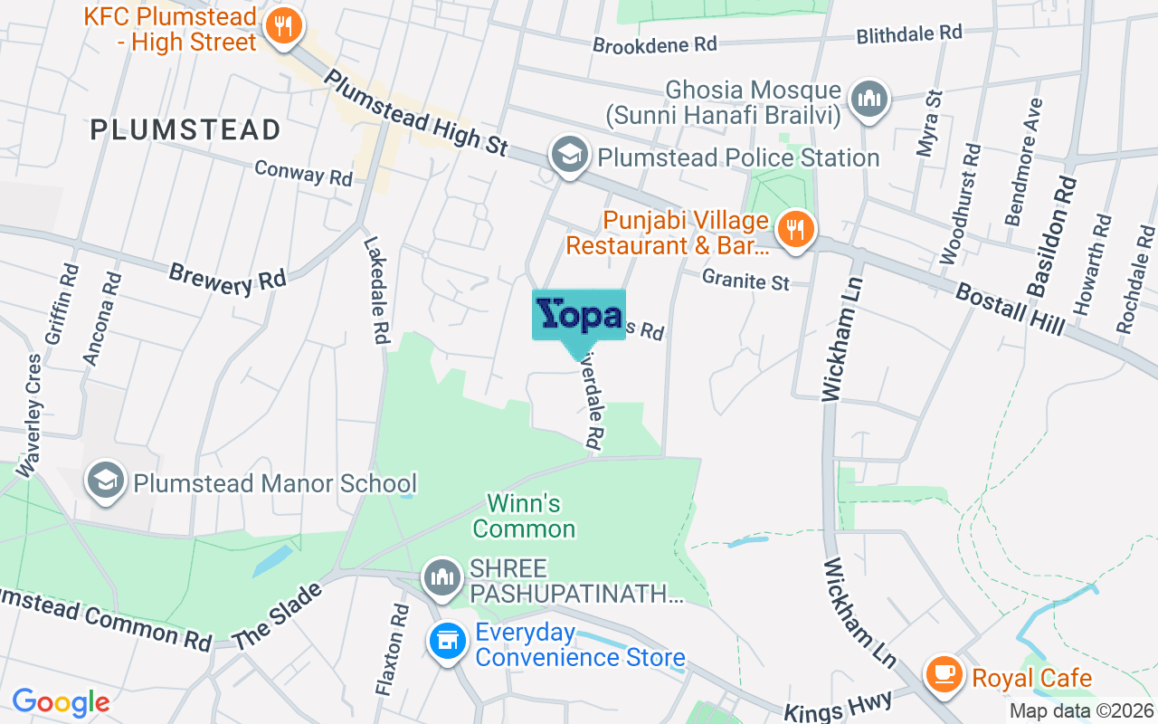 Map showing the location of SE18 1PB