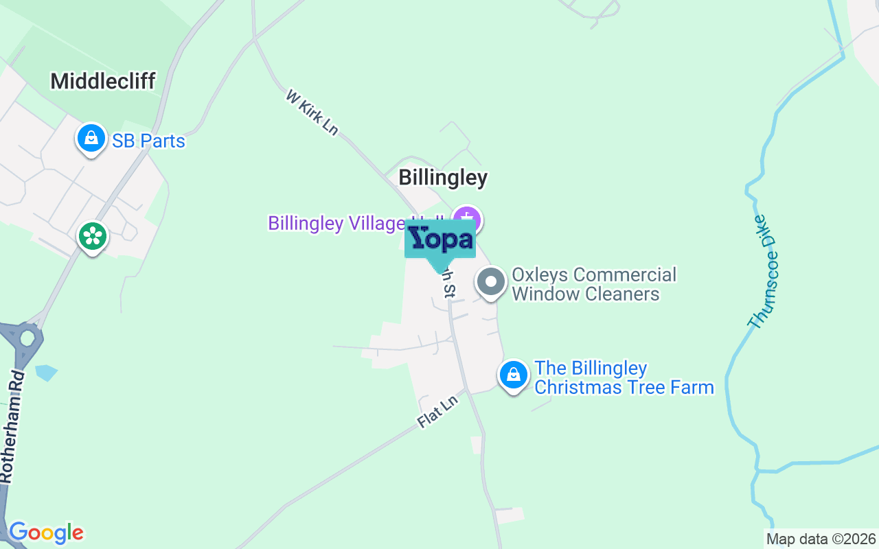 Map showing the location of S72 0HY