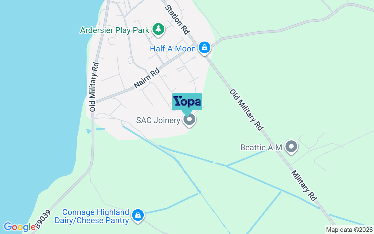 Map showing the location of IV2 7BQ