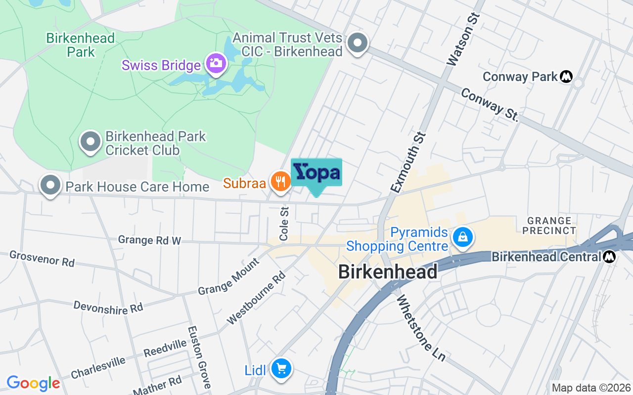 Map showing the location of CH41 4DX