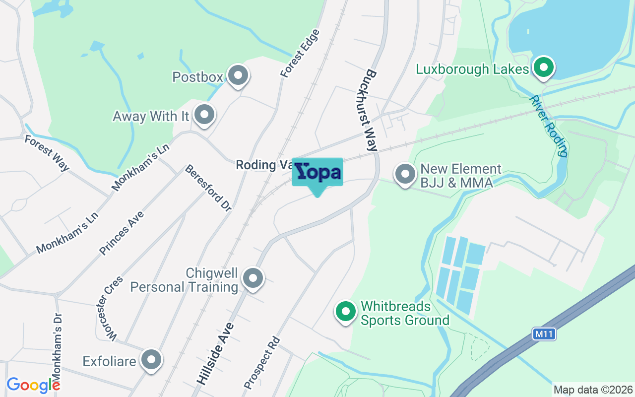 Map showing the location of IG9 6EX