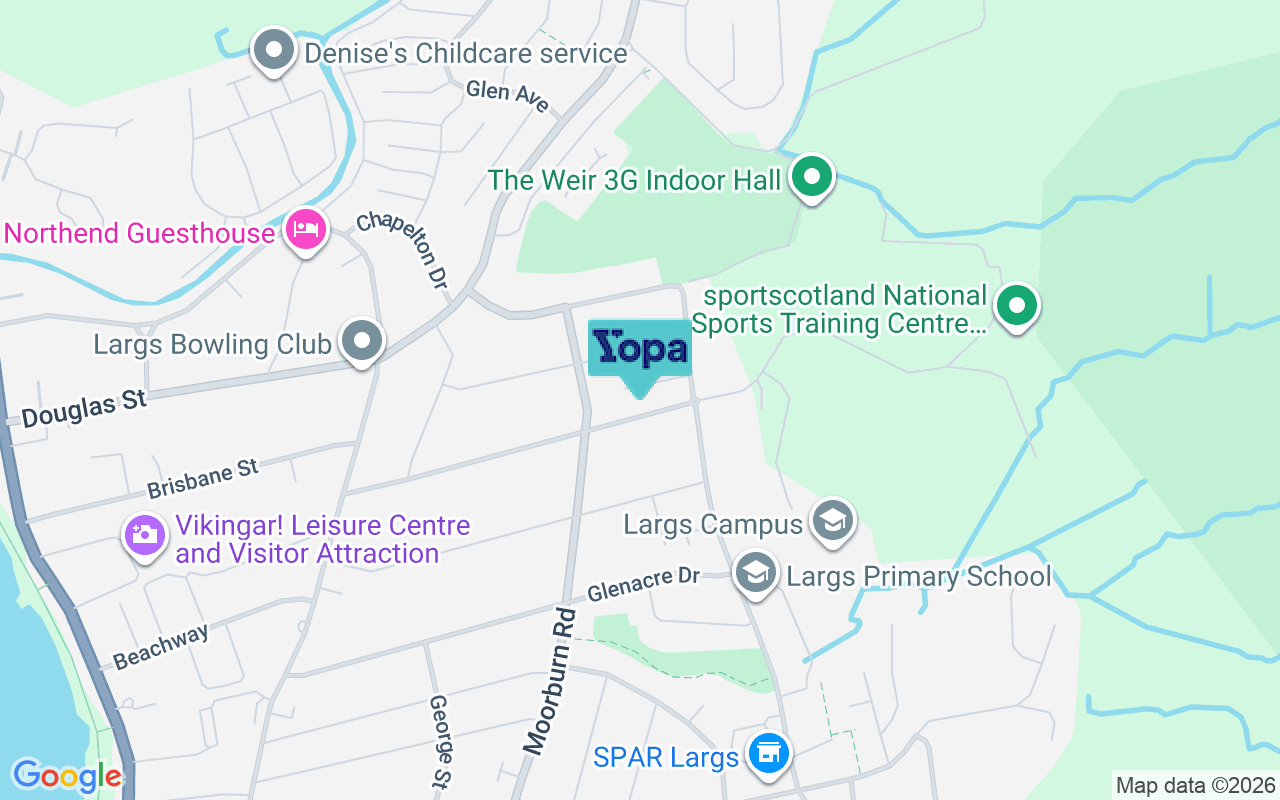 Map showing the location of KA30 9BY