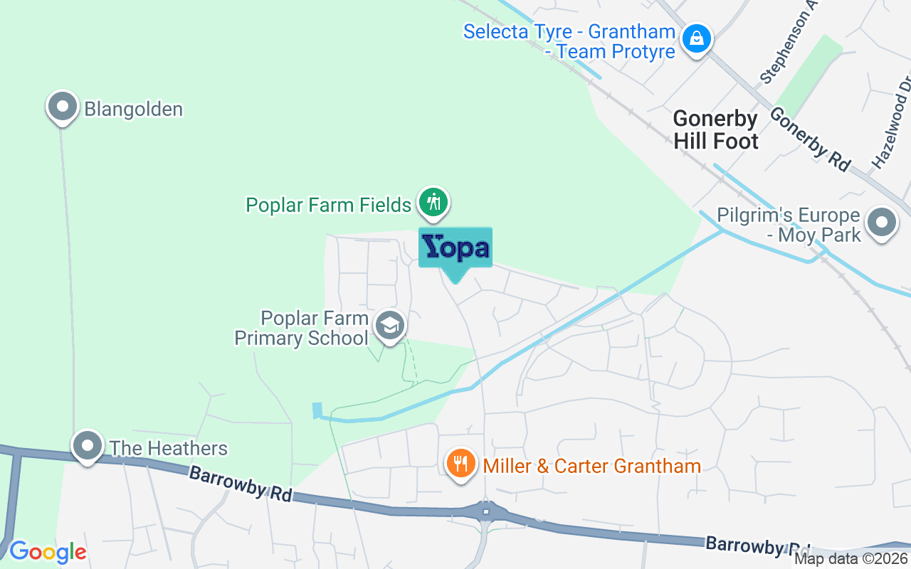 Map showing the location of NG31 8XB