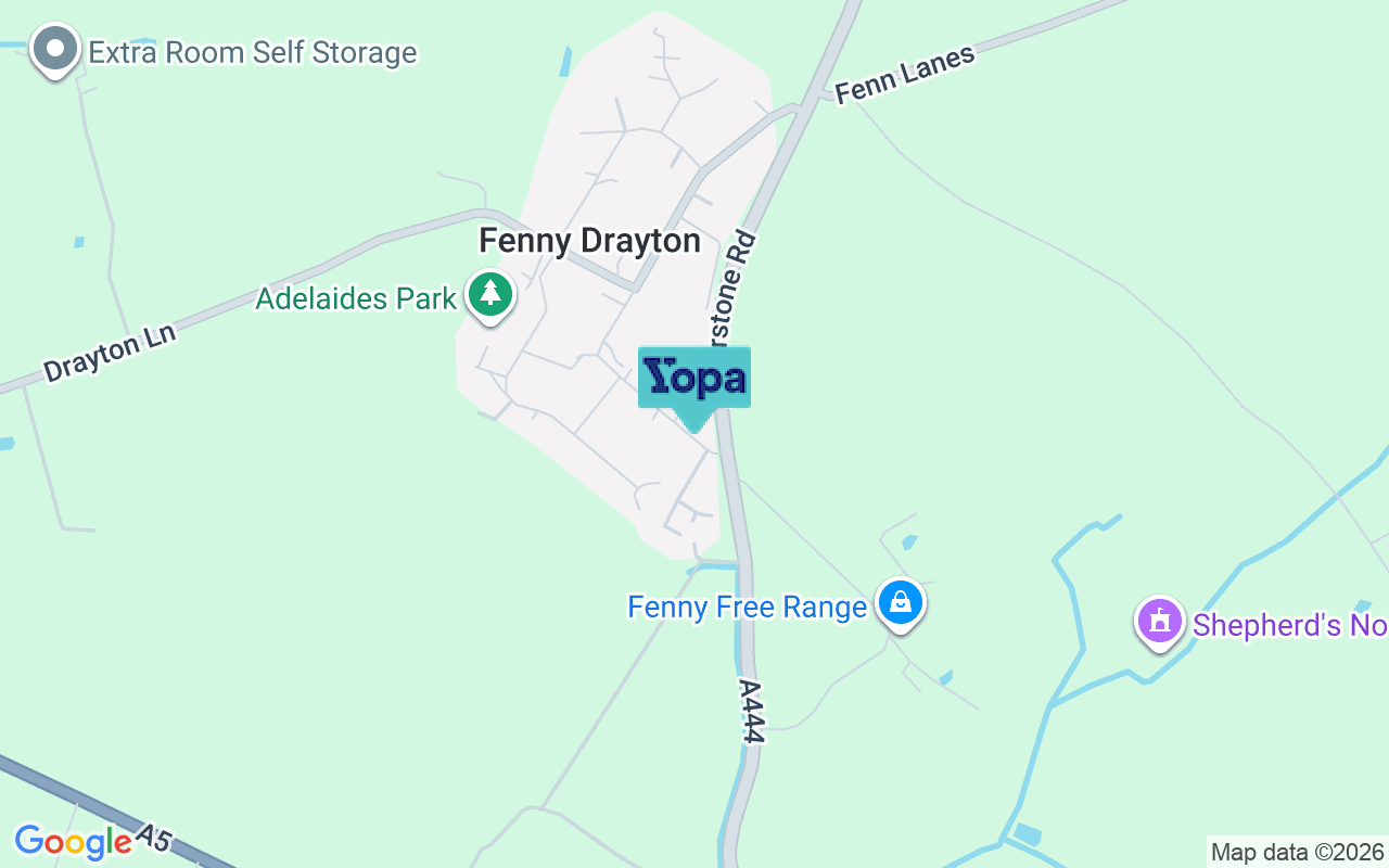Map showing the location of CV13 6BE