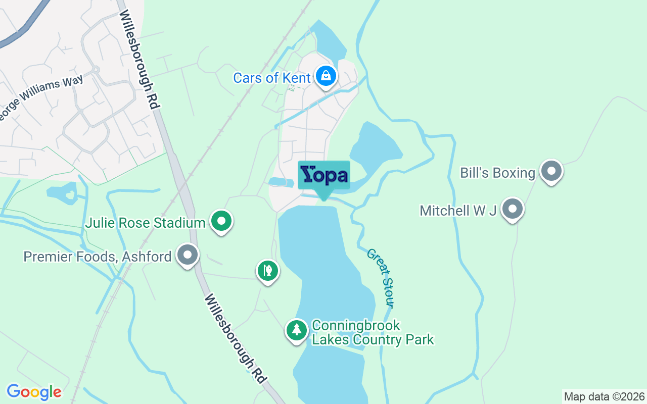 Map showing the location of TN24 9EW