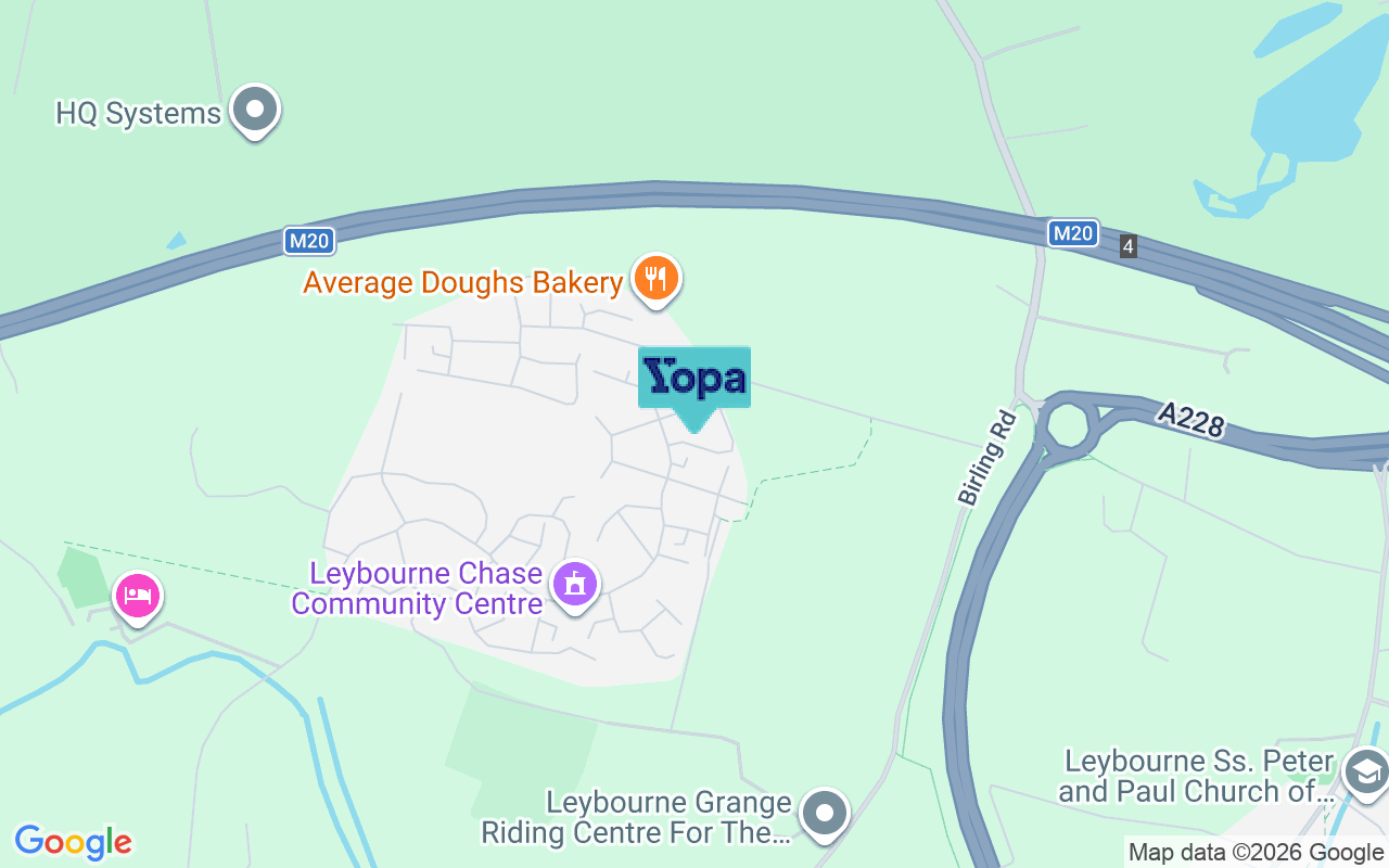 Map showing the location of ME19 5GN
