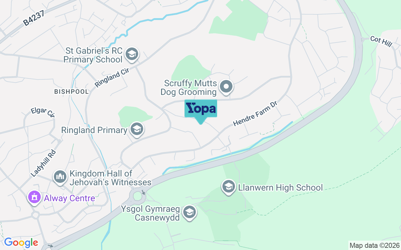 Map showing the location of NP19 9LR