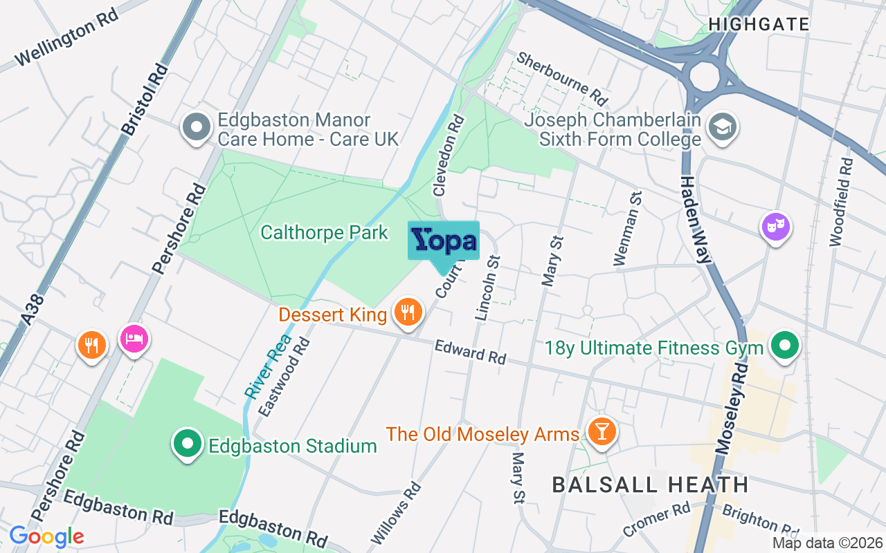 Map showing the location of B12 9LQ