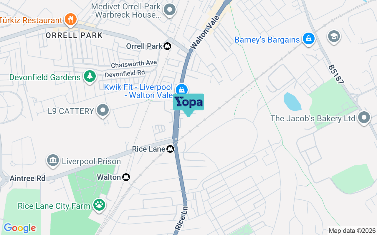 Map showing the location of L9 2DP