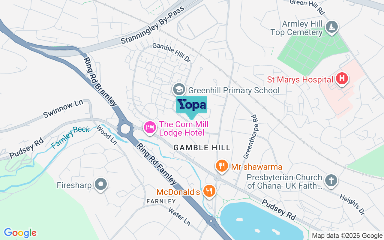 Map showing the location of LS13 4JJ
