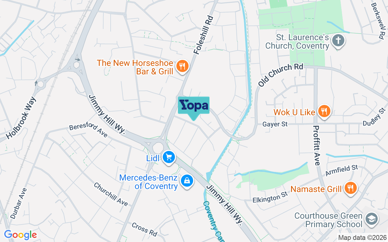 Map showing the location of CV6 7AE