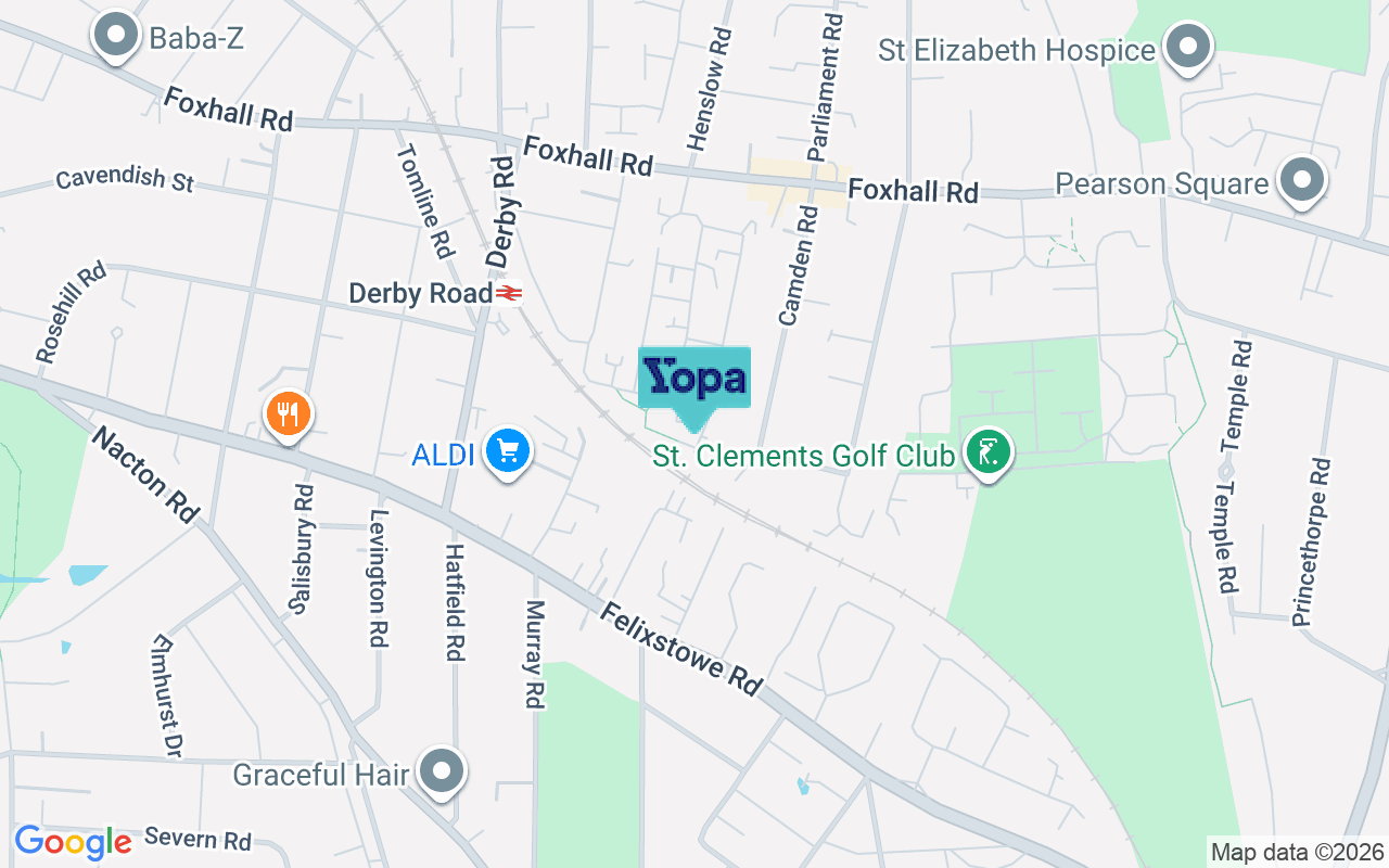 Map showing the location of IP3 8GJ