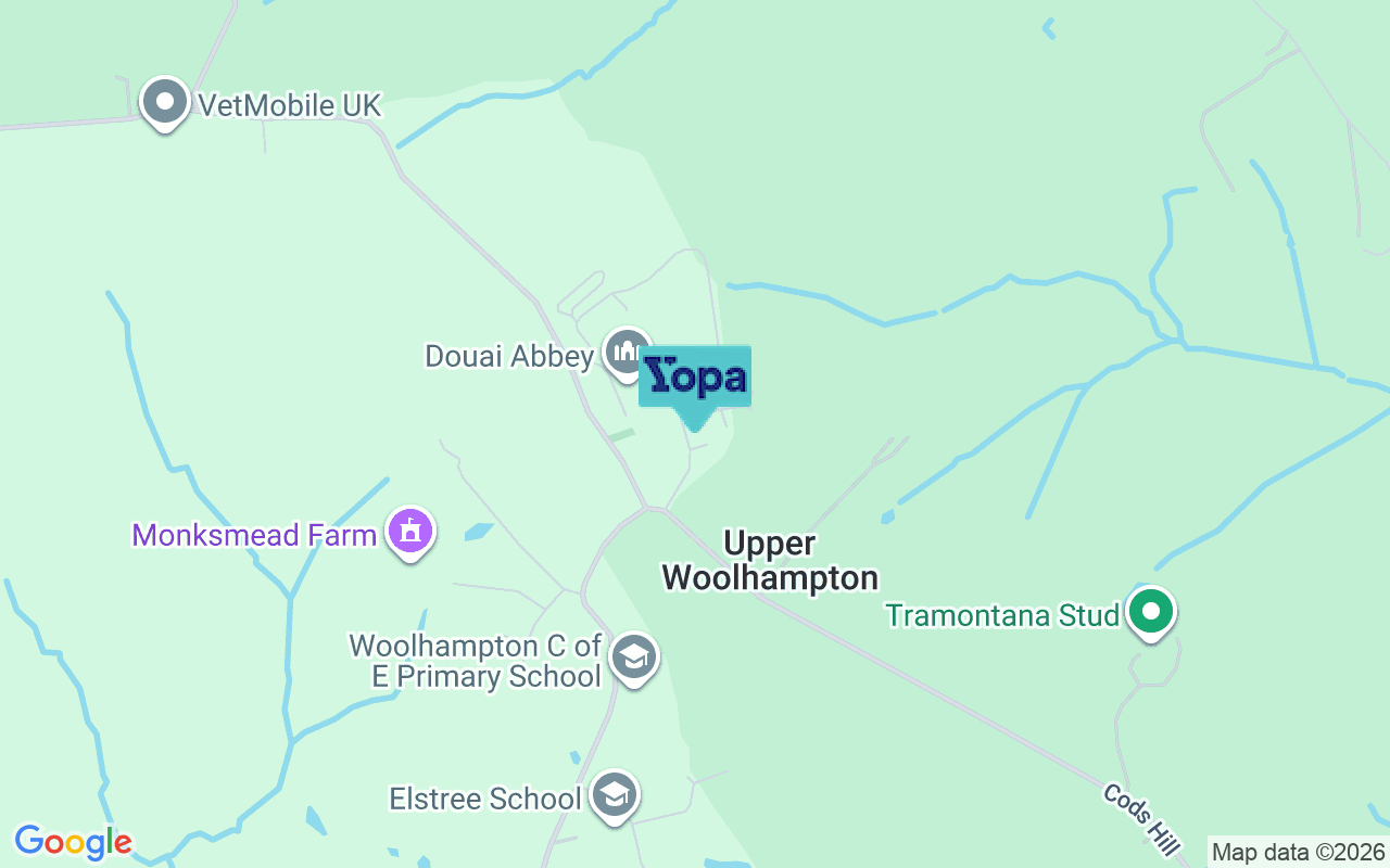 Map showing the location of RG7 5TZ