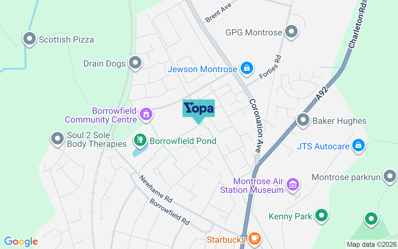 Map showing the location of DD10 9DH