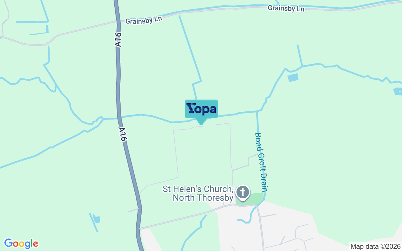 Map showing the location of DN36 5PP