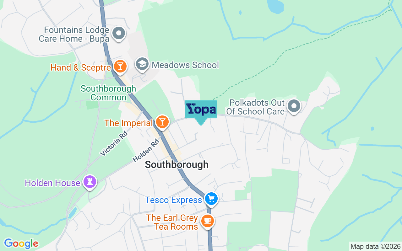 Map showing the location of TN4 0SQ