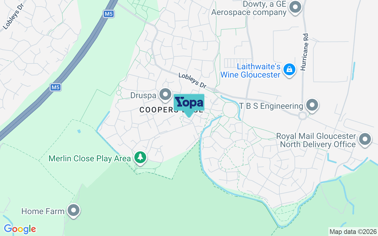 Map showing the location of GL3 4BQ