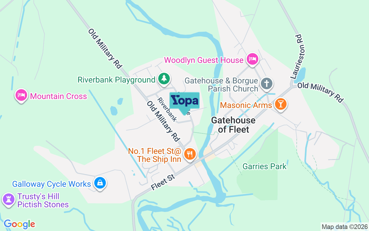 Map showing the location of DG7 2LB