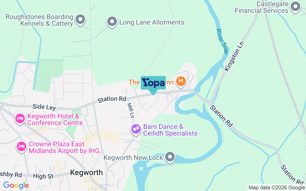 Map showing the location of DE74 2FR