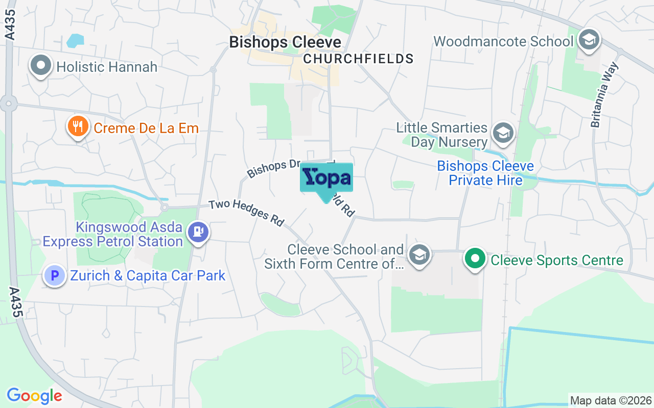 Map showing the location of GL52 8PH