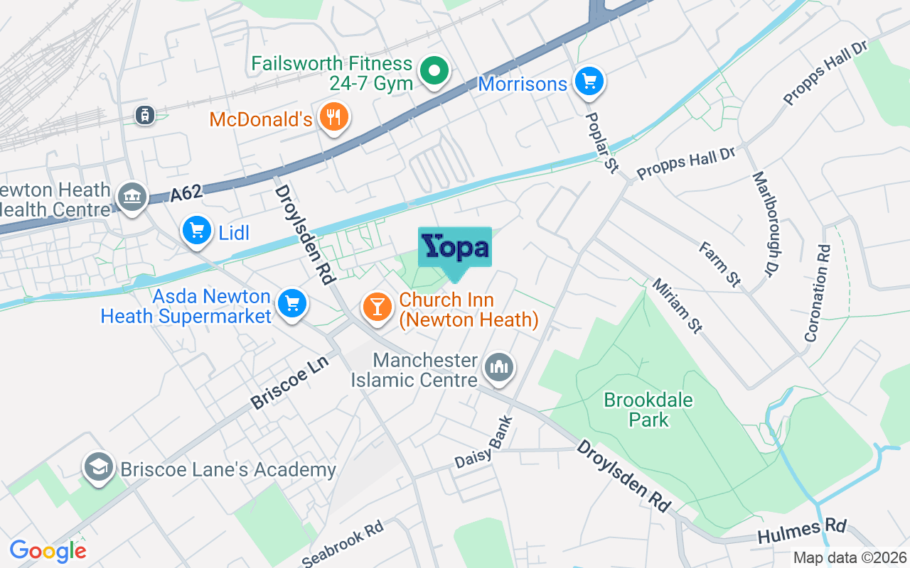 Map showing the location of M40 1WS
