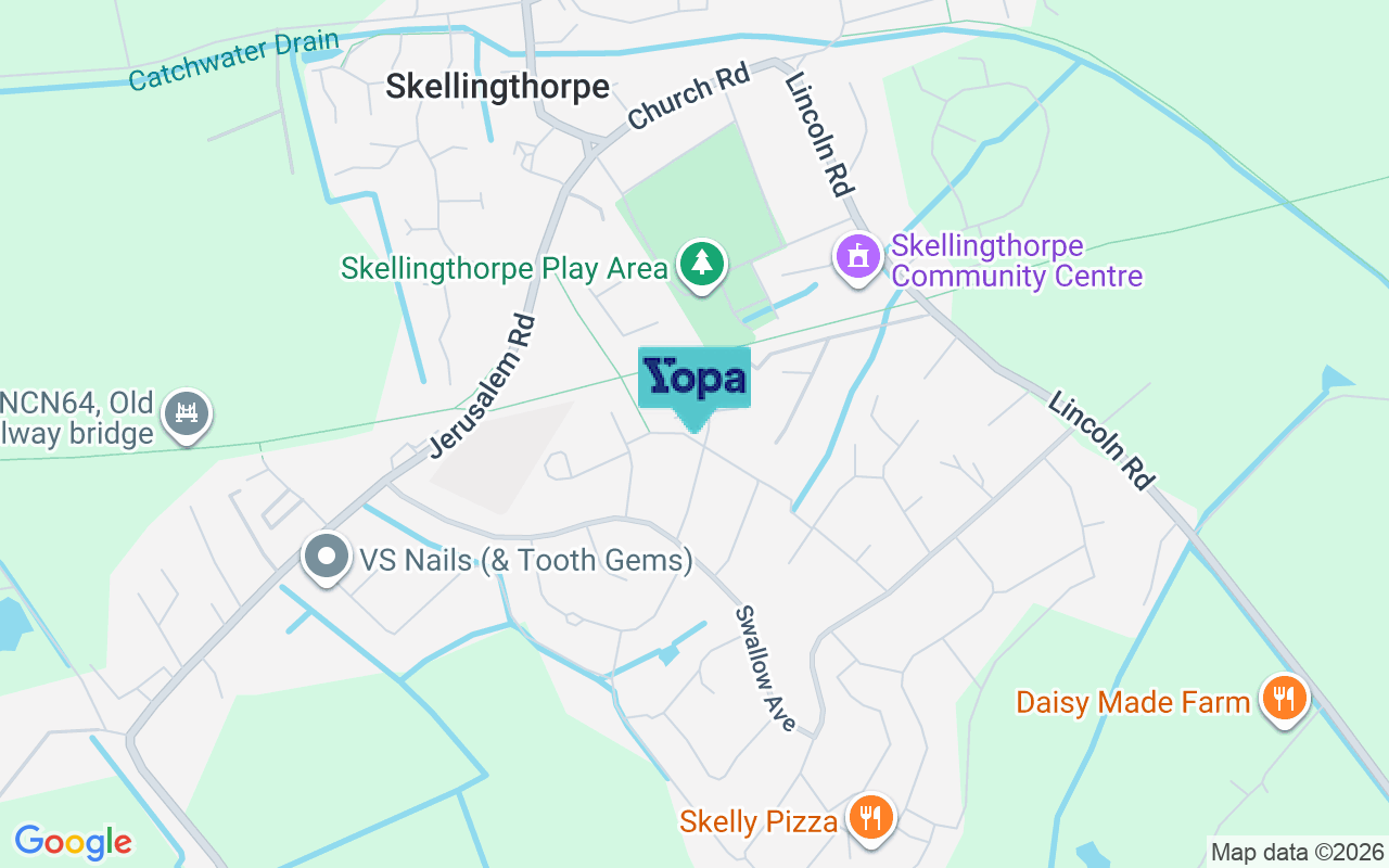 Map showing the location of LN6 5SQ