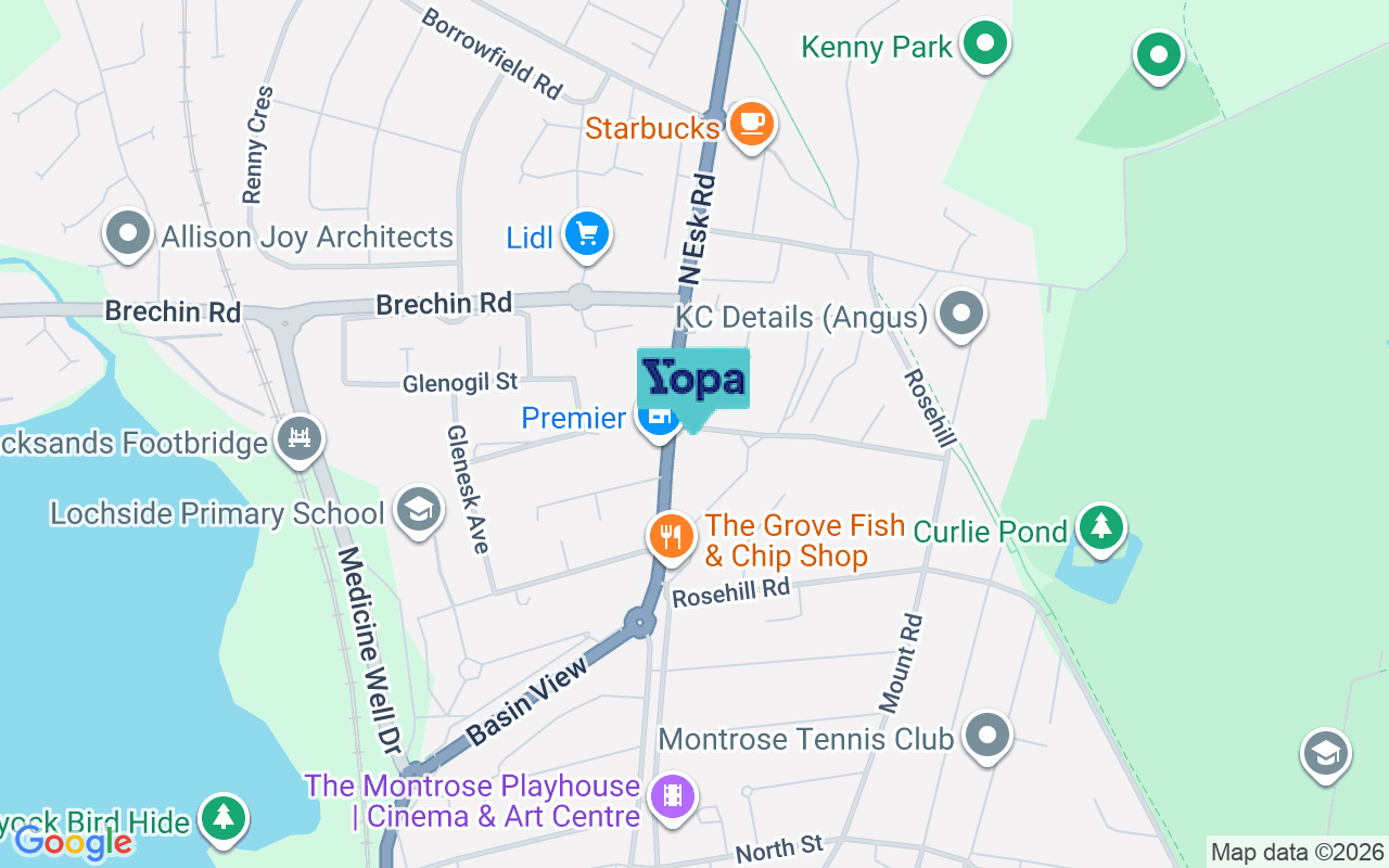 Map showing the location of DD10 8SU