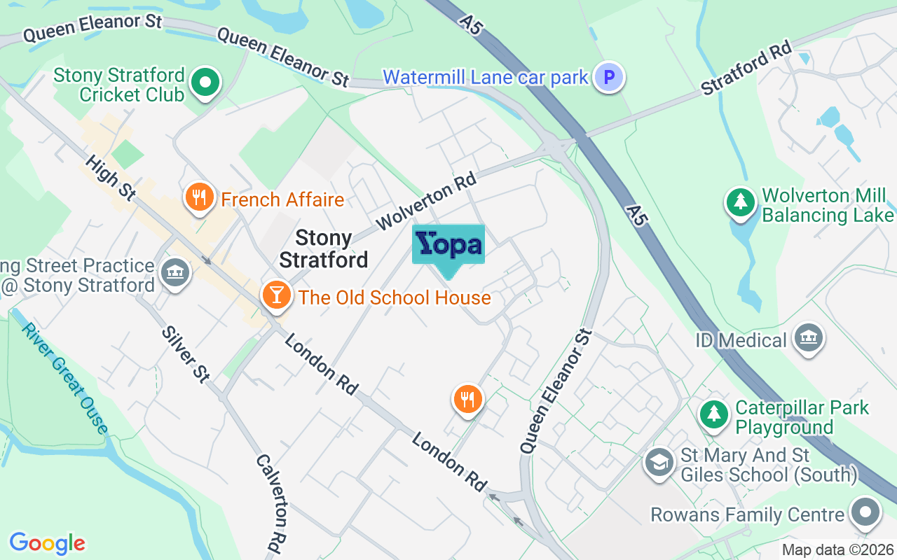 Map showing the location of MK11 1DR