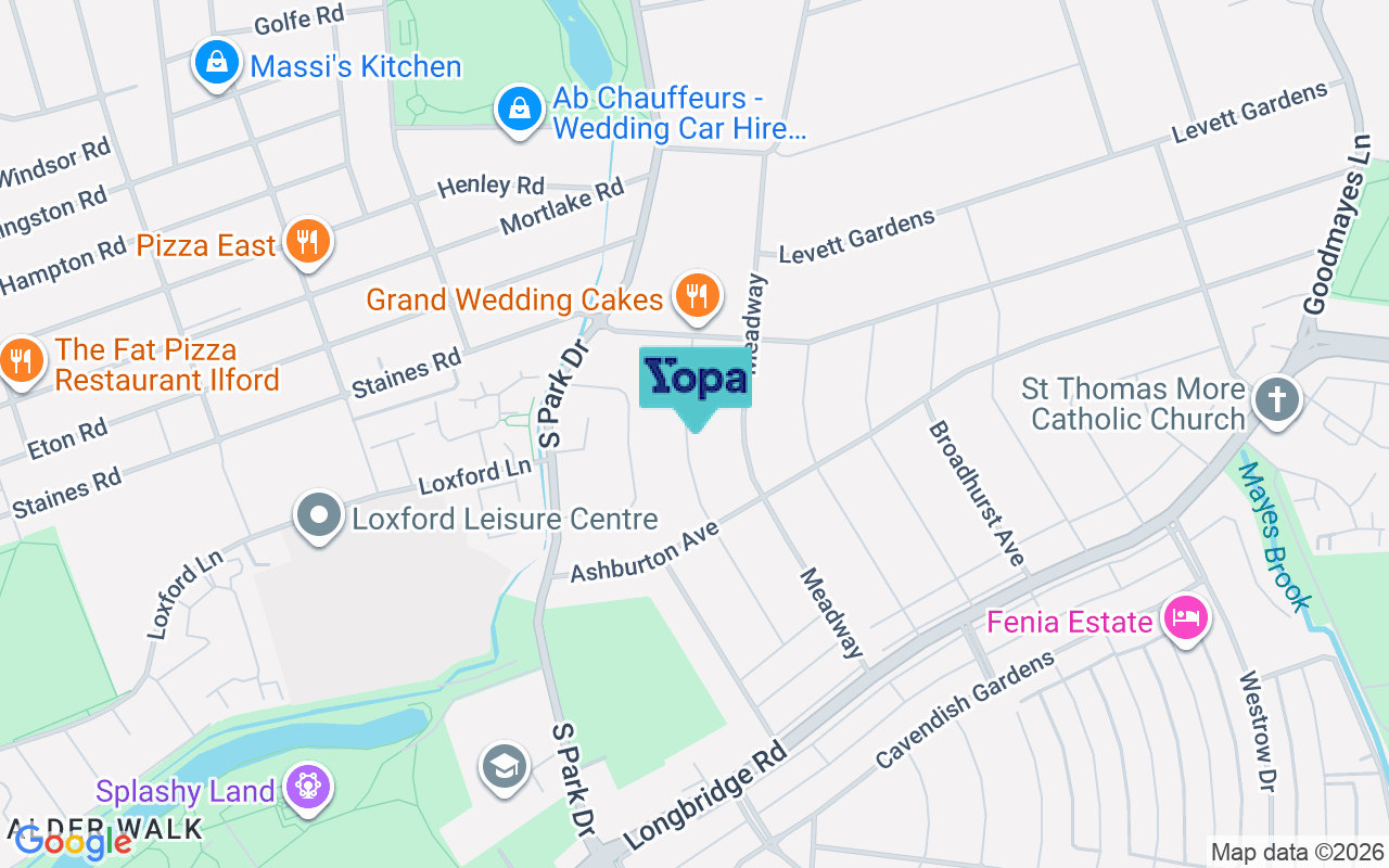 Map showing the location of IG3 9BE