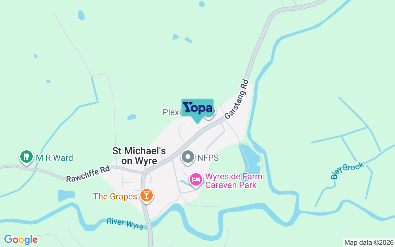Map showing the location of PR3 0TD