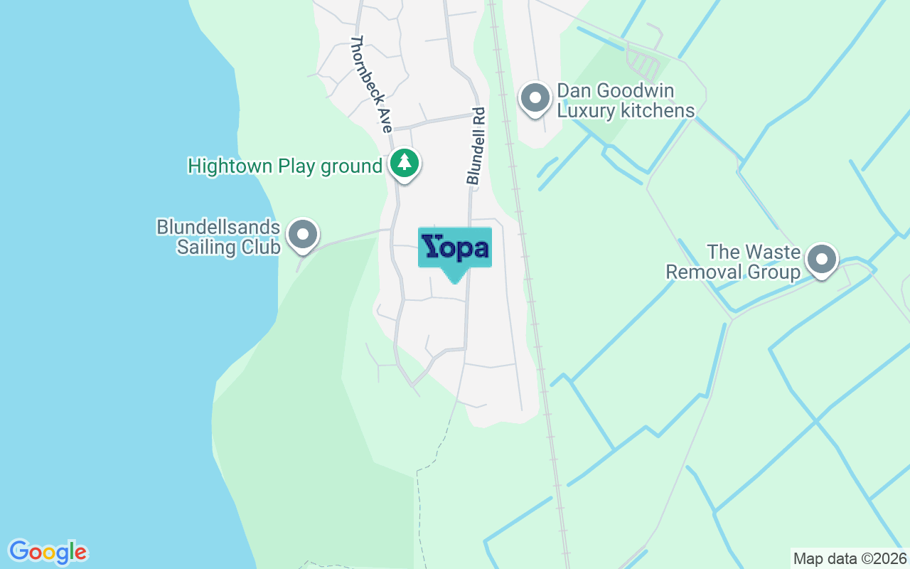 Map showing the location of L38 9EF