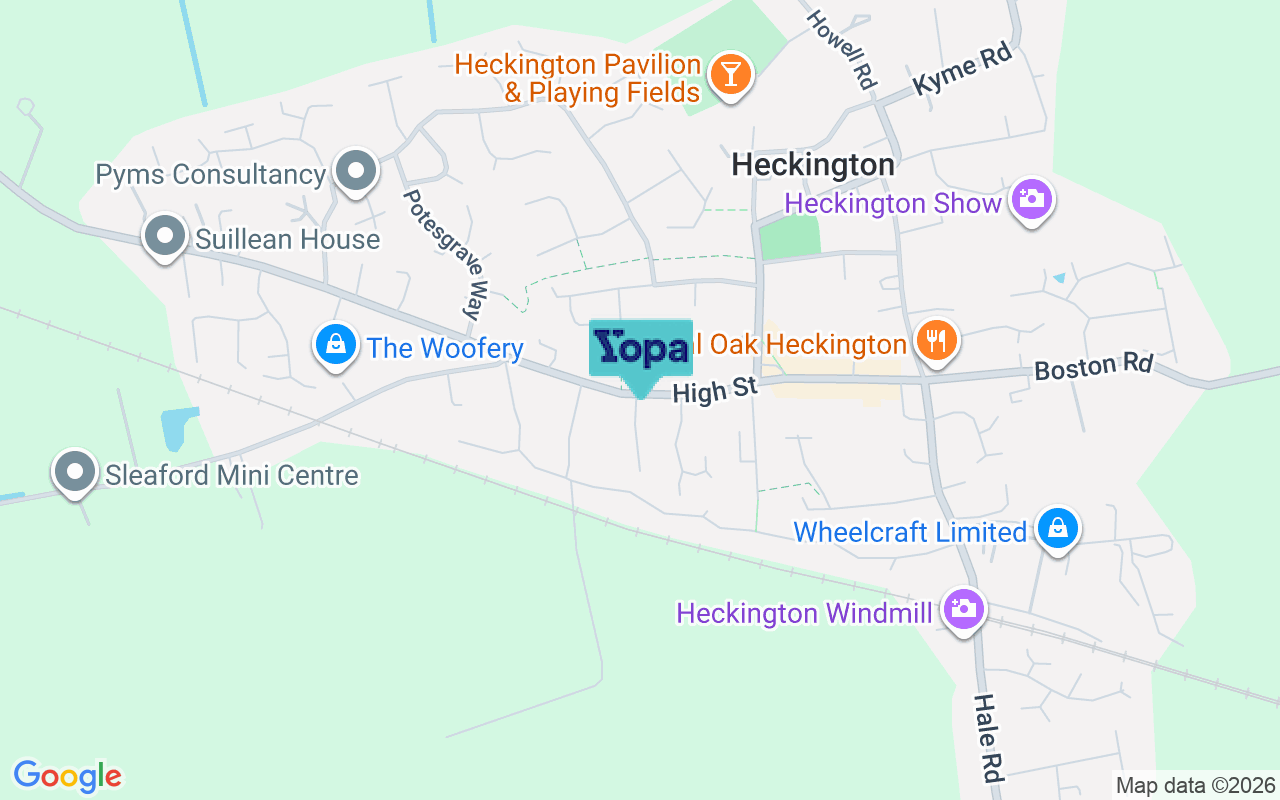 Map showing the location of NG34 9QU