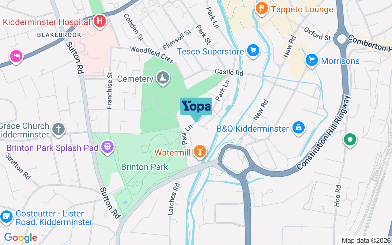 Map showing the location of DY11 6US