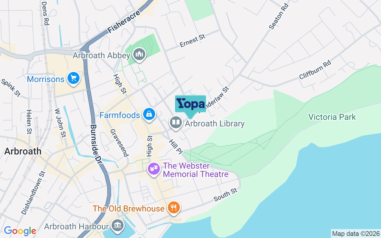 Map showing the location of DD11 1EU