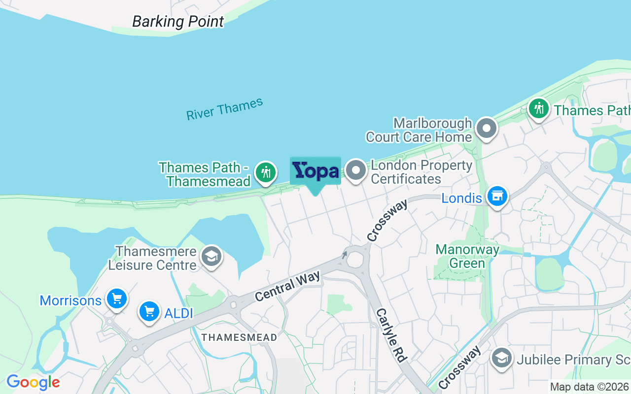 Map showing the location of SE28 8FX