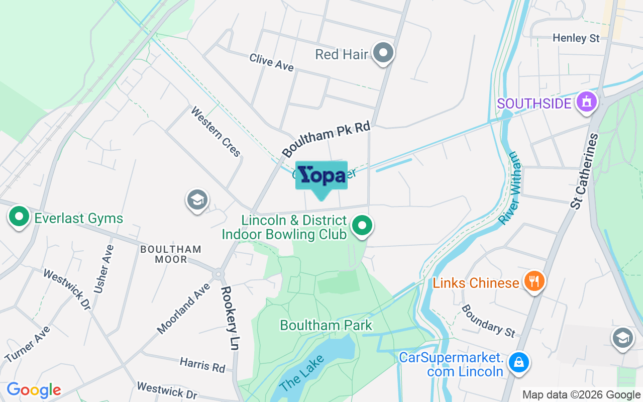 Map showing the location of LN6 7SJ