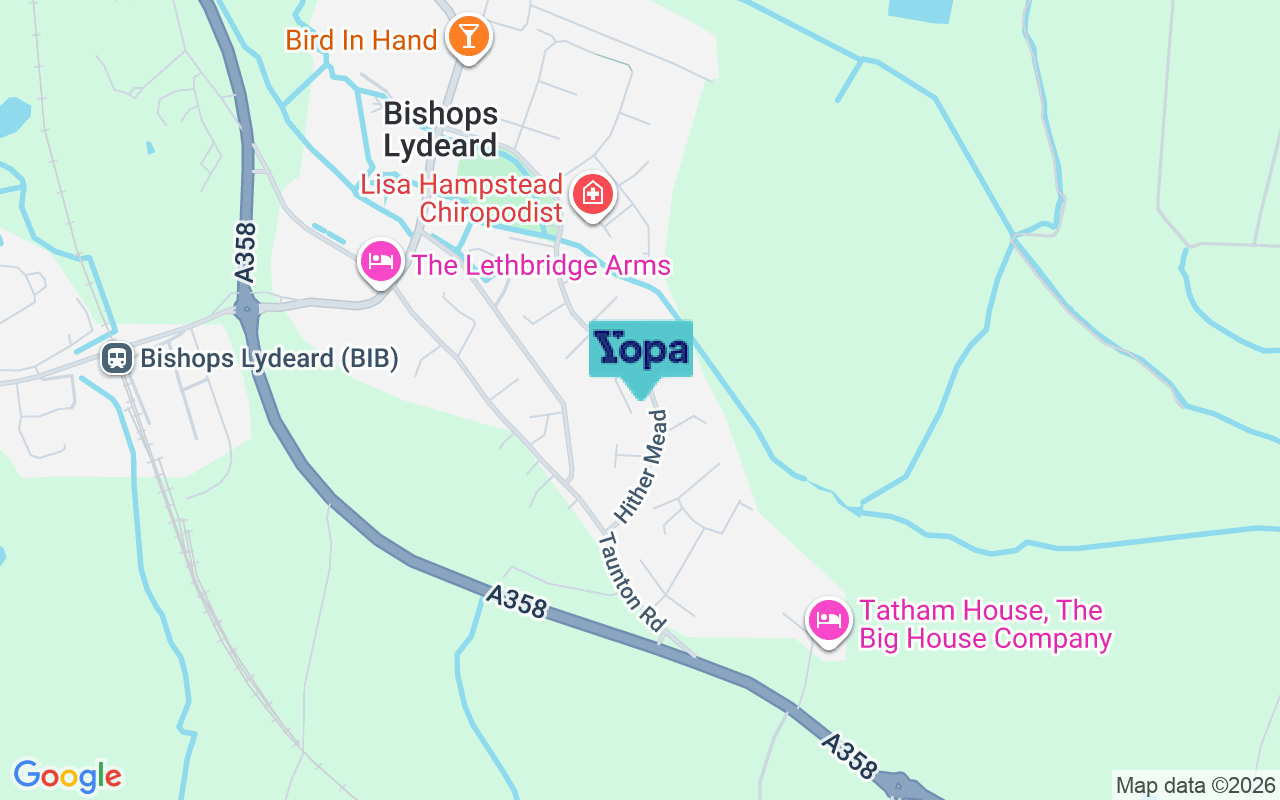 Map showing the location of TA4 3PA
