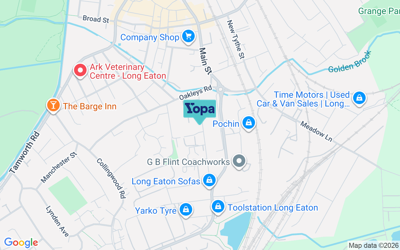 Map showing the location of NG10 1FR
