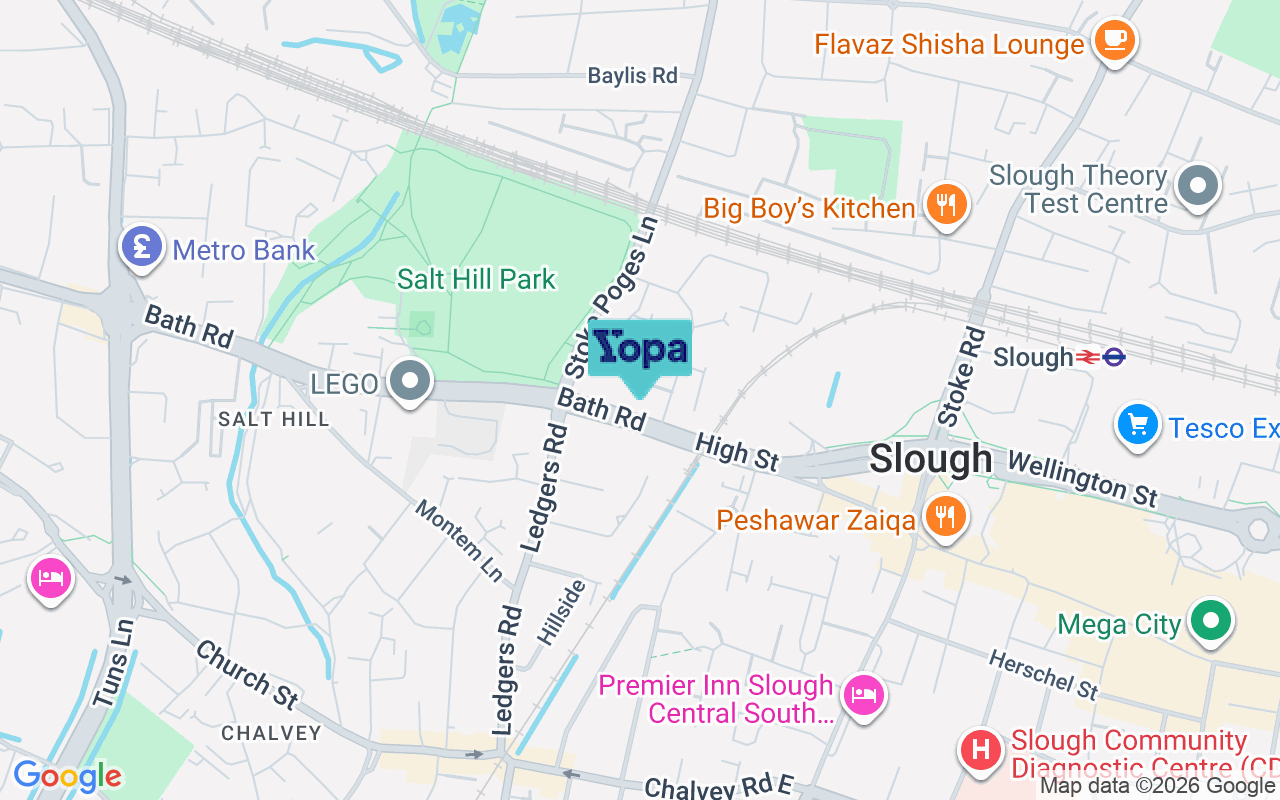 Map showing the location of SL1 3SA