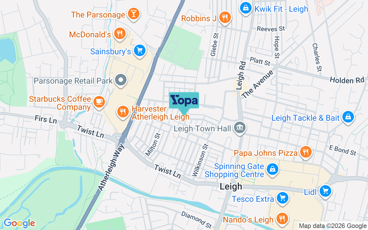 Map showing the location of WN7 1XS