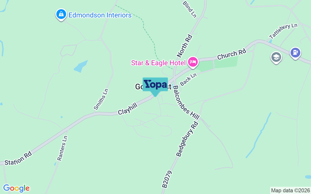 Map showing the location of TN17 1BG