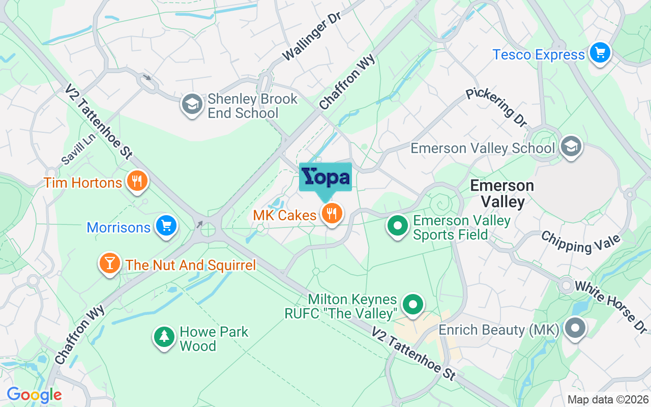 Map showing the location of MK4 2JS