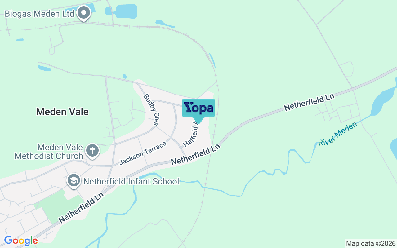 Map showing the location of NG20 9PH