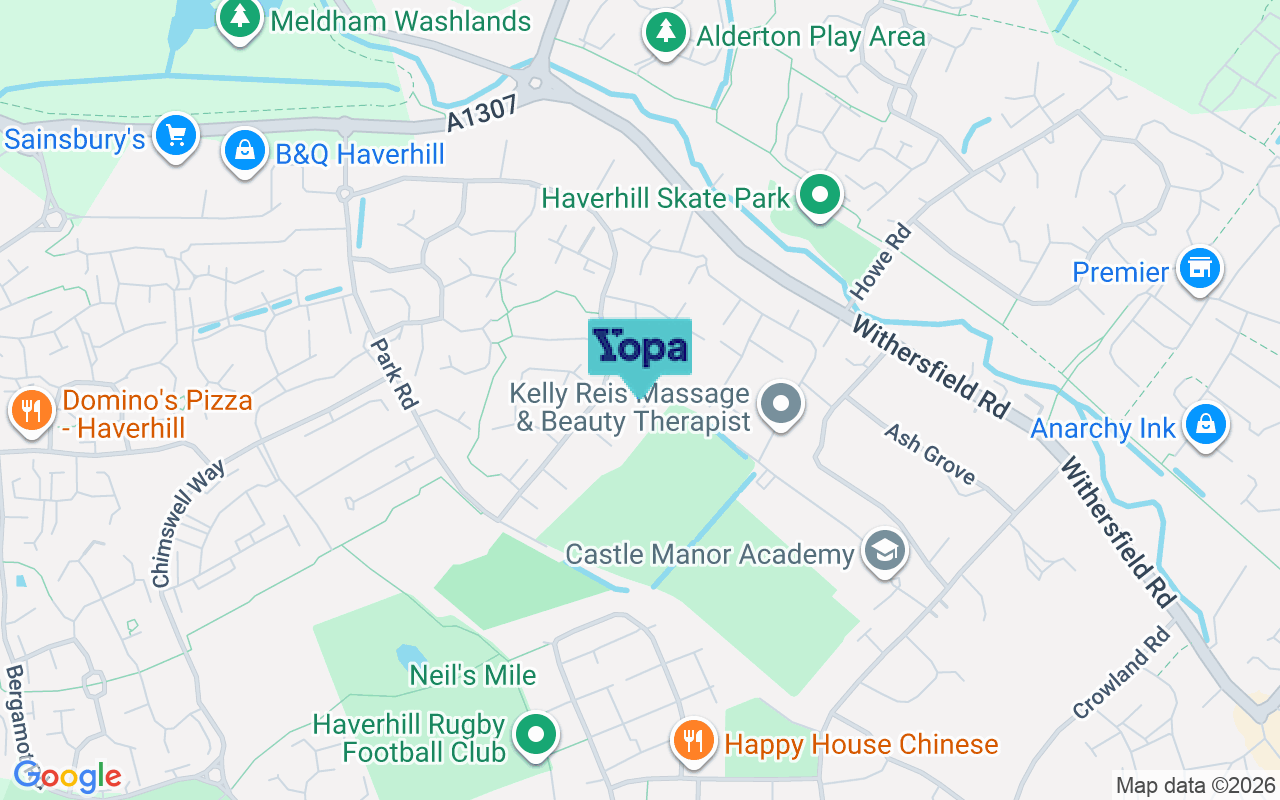 Map showing the location of CB9 9EH