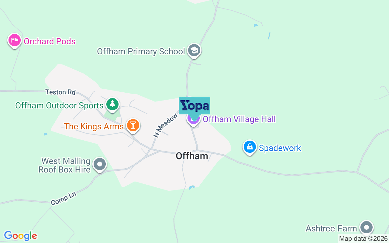 Map showing the location of ME19 5NY