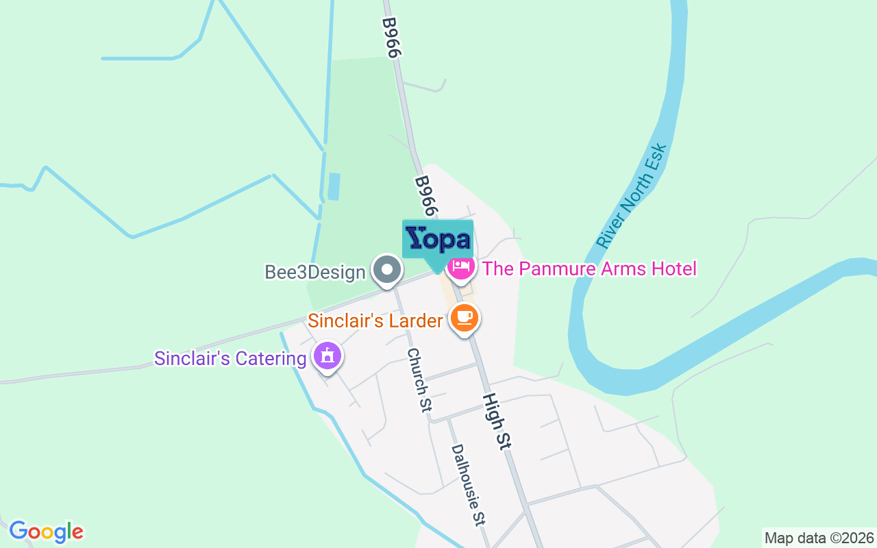Map showing the location of DD9 7TA