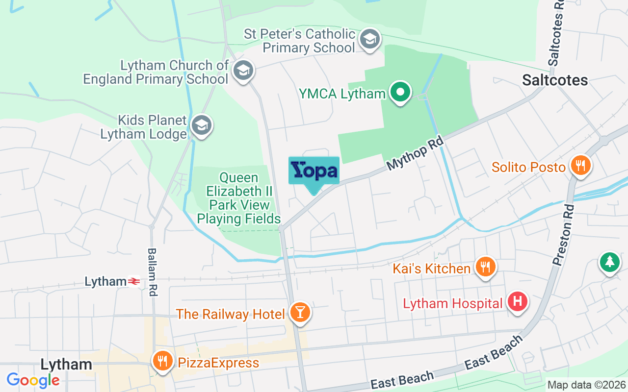 Map showing the location of FY8 4JD