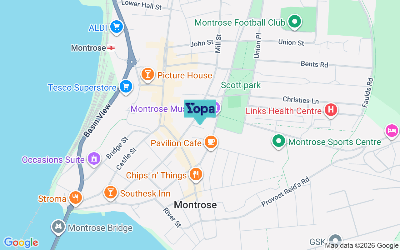 Map showing the location of DD10 8EU