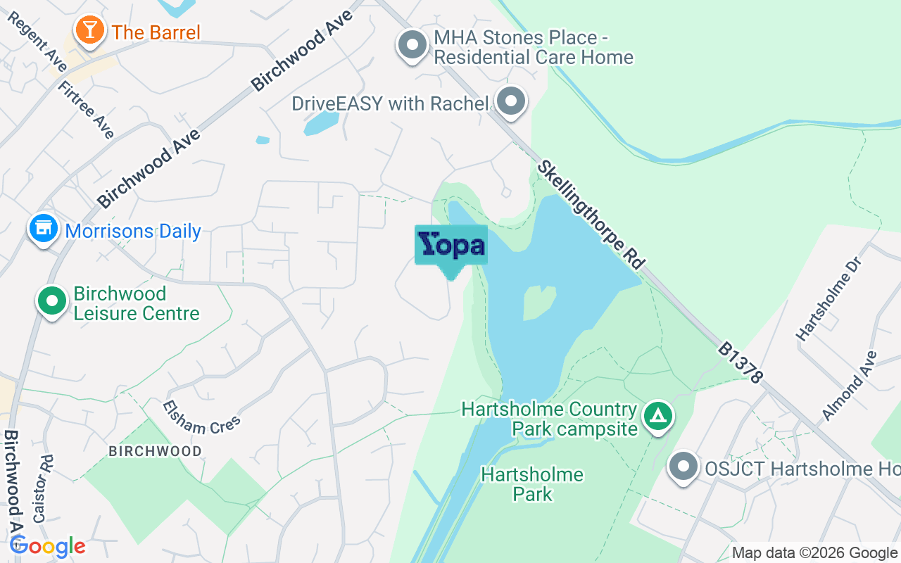 Map showing the location of LN6 0XA